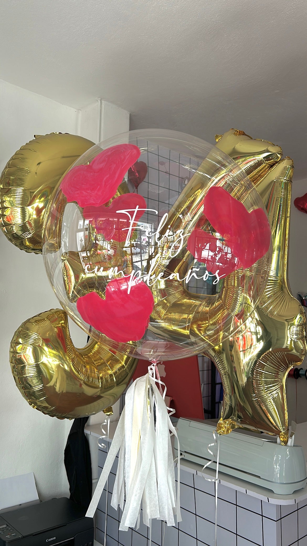 Bouquet Burbuja + 2 Números Gigantes