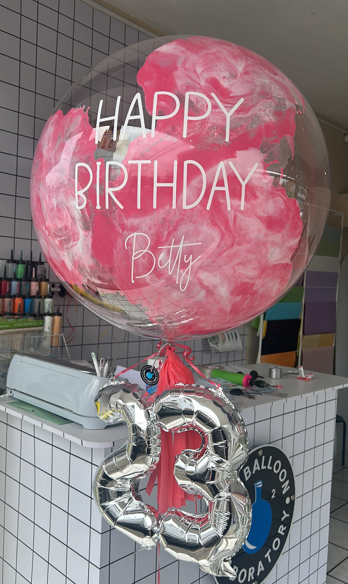 Burbuja Manchas Marmoleadas + Números minis