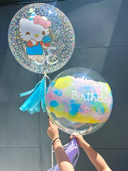 Bouquet Doble Burbuja Hello Kitty