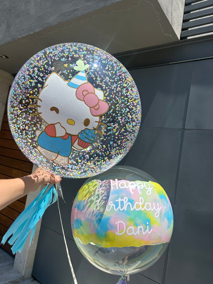 Bouquet Doble Burbuja Hello Kitty