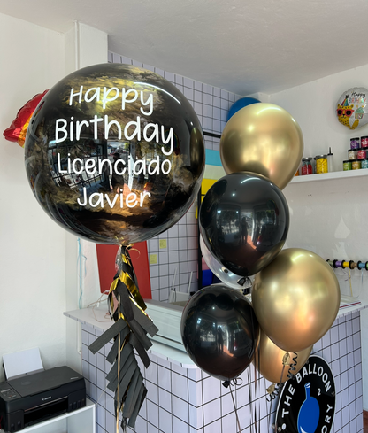 Bouquet Burbuja Completa + 6 látex