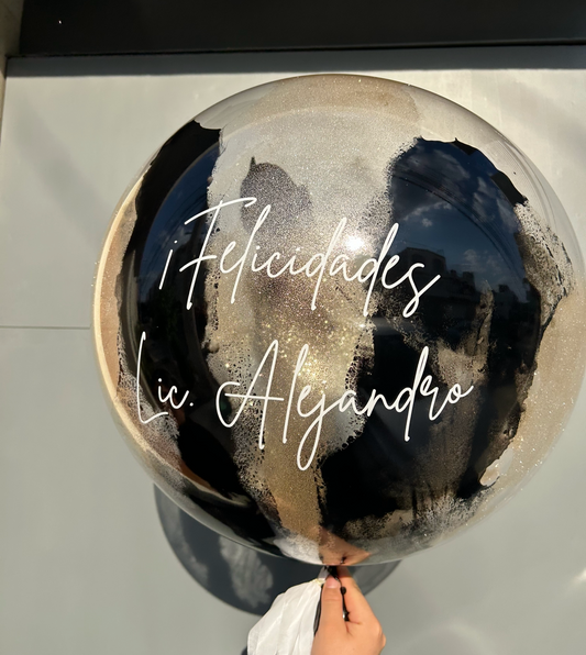 Burbuja Tiras de Color + Glitter