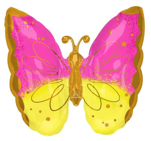Mariposa Fucsia  Amarillo